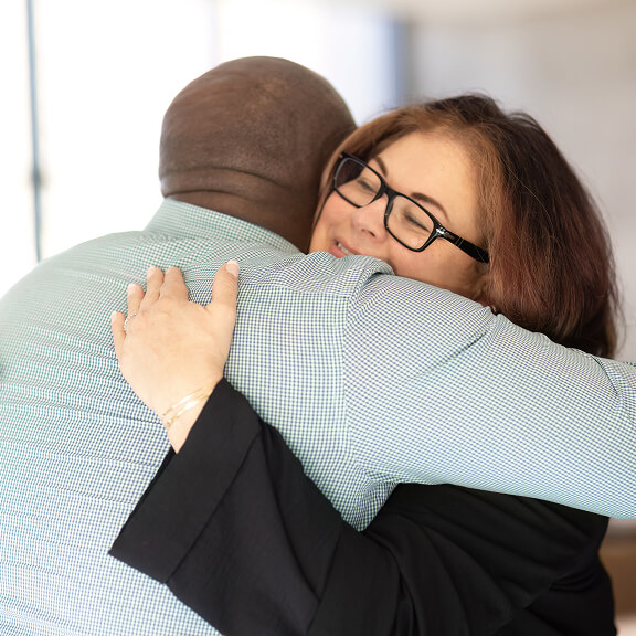 People hugging